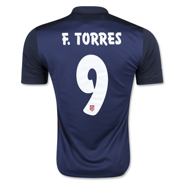 Atletico Madrid 2015-16 F. TORRES #9 Away Soccer Jersey